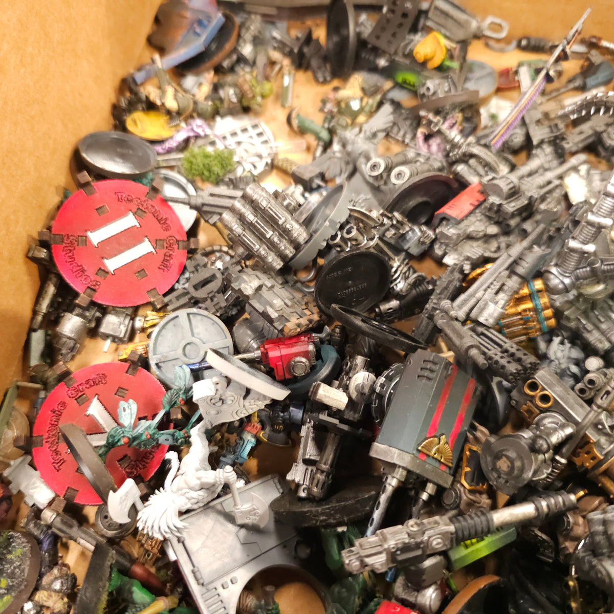Large Random Bits Box - Sprues, Vehicles and Mixed Miniatures - contents view 2