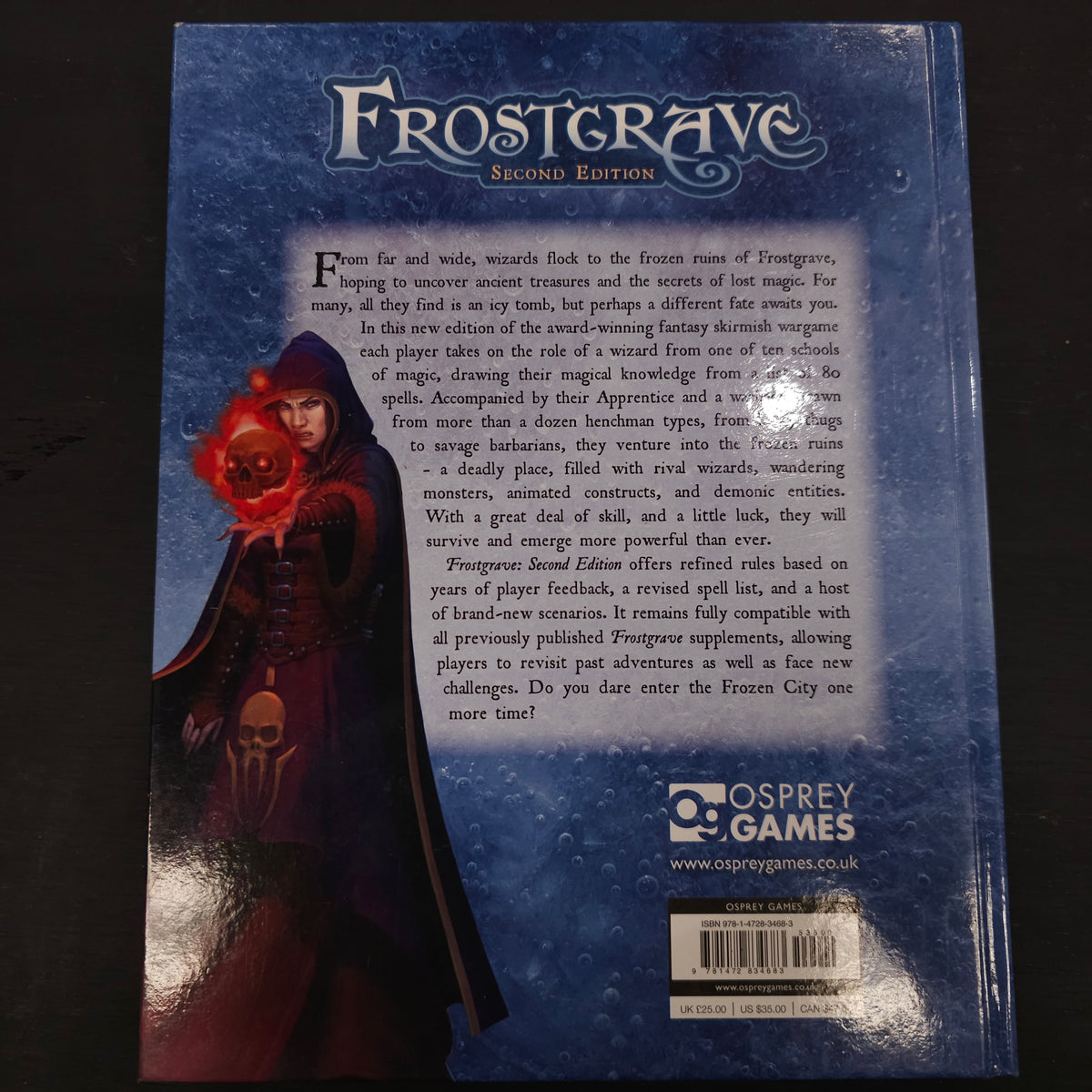 Frostgrave - Core Rulebook - 2nd edition; 2020 - back cover