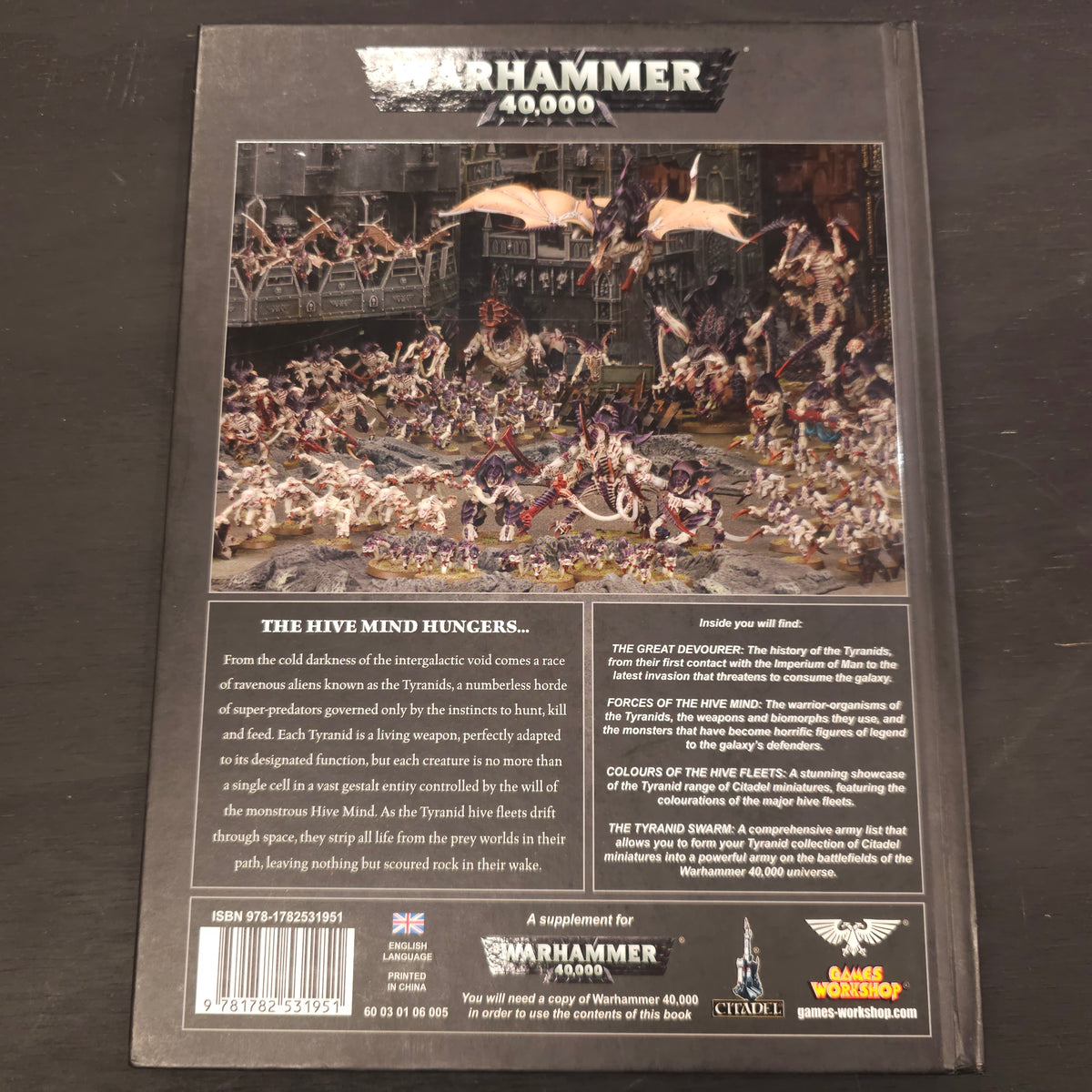Warhammer 40,000 - Codex: Tyranids - 6th edition; 2014 - back cover