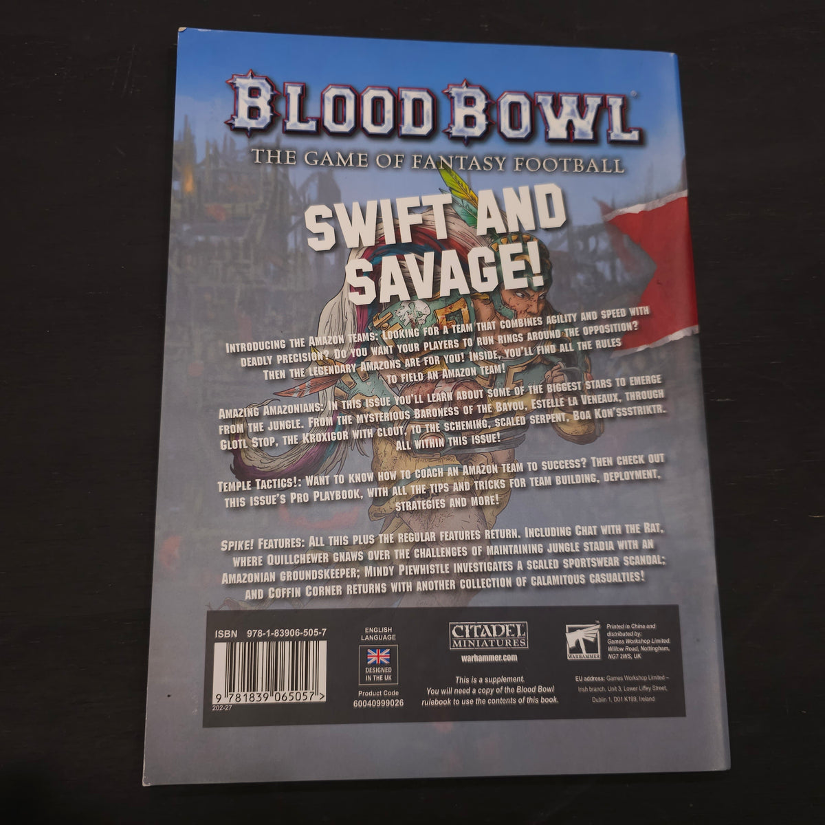 Blood Bowl - Spike! Journal Issue 15 - Amazons - Second Season edition; 2022 - back cover