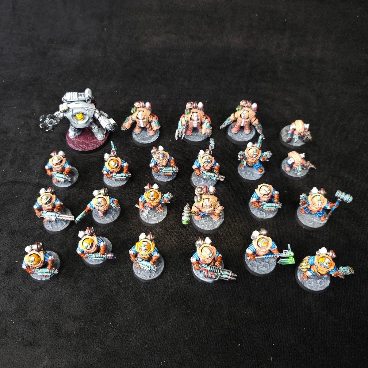Necromunda Ironhead Squat Prospectors - full lot overview