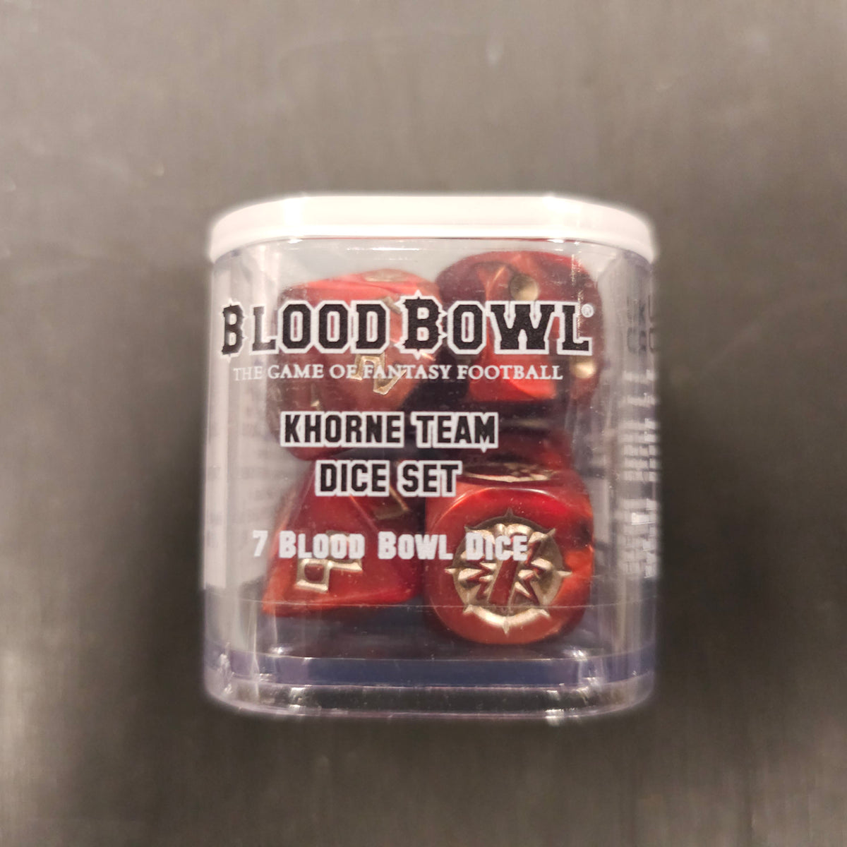 Khorne Team Dice Set - front cover or packaging