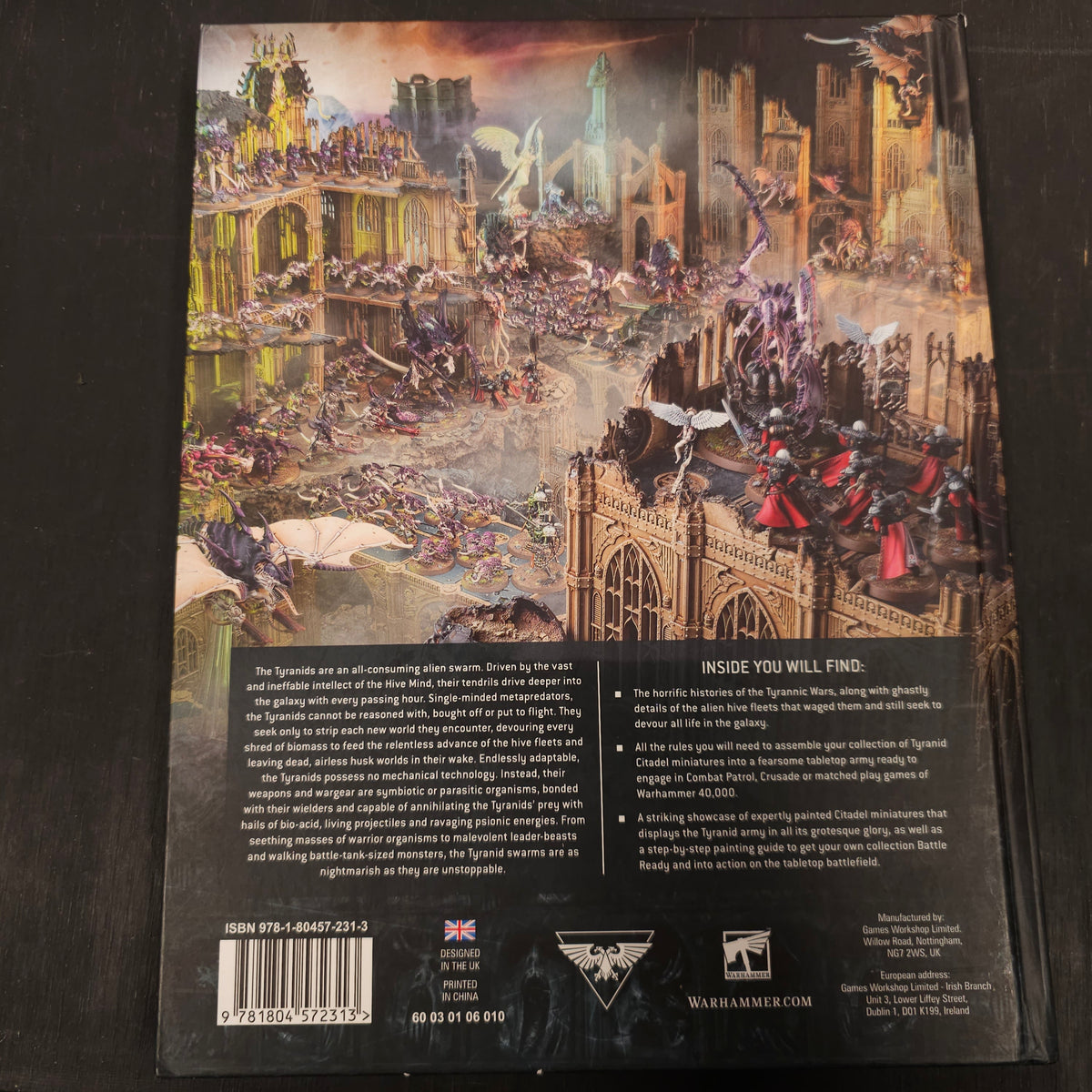 Codex: Tyranids (2023, 10th Edition) - back cover, label or inside detail