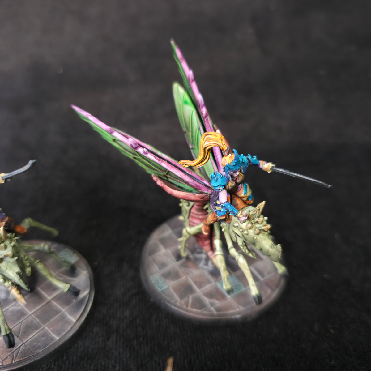 Bloodfields - Everdark Elves and Spider Riders - Painted D&D Lot - detail and alternate view 1