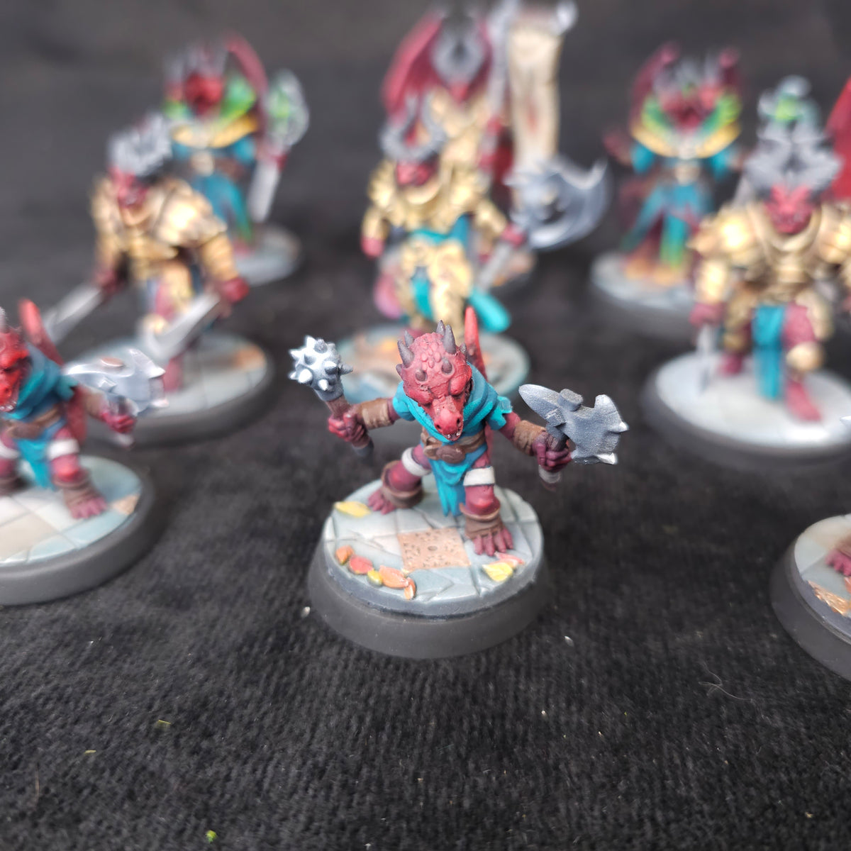 Bloodfields - Vile Dragonborn - Painted D&D Dragonkin Party - detail and alternate view 5