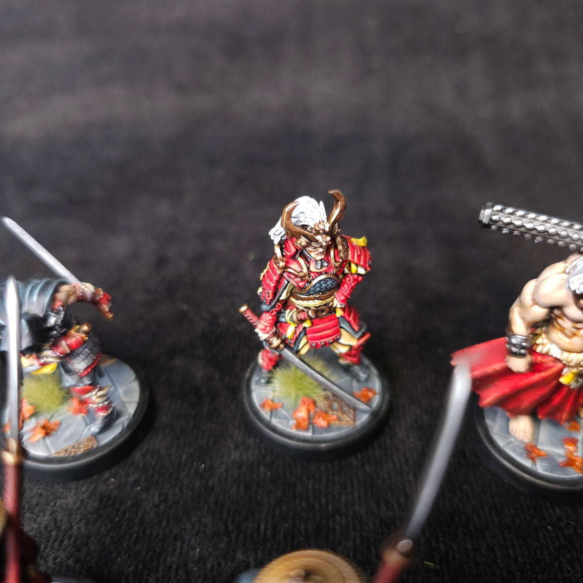 Bloodfields - Dragon Empire Warriors - Painted D&D Samurai - detail and alternate view 4
