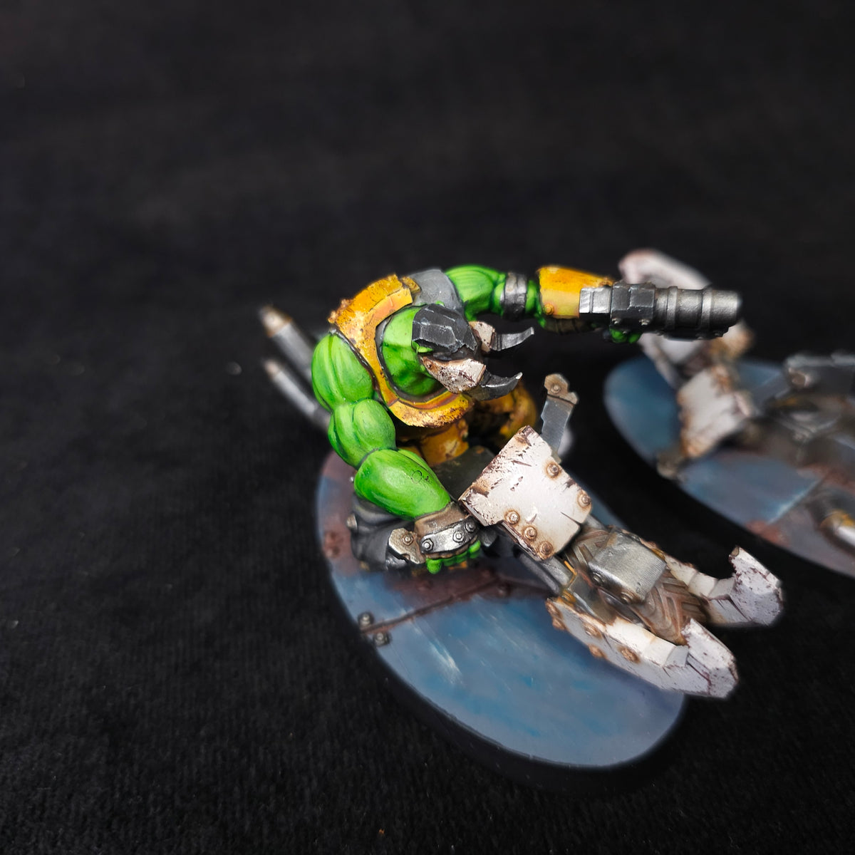 Deffwatch - Orc Biker and Crash Marker - MWG Campaign - detail and alternate view 1