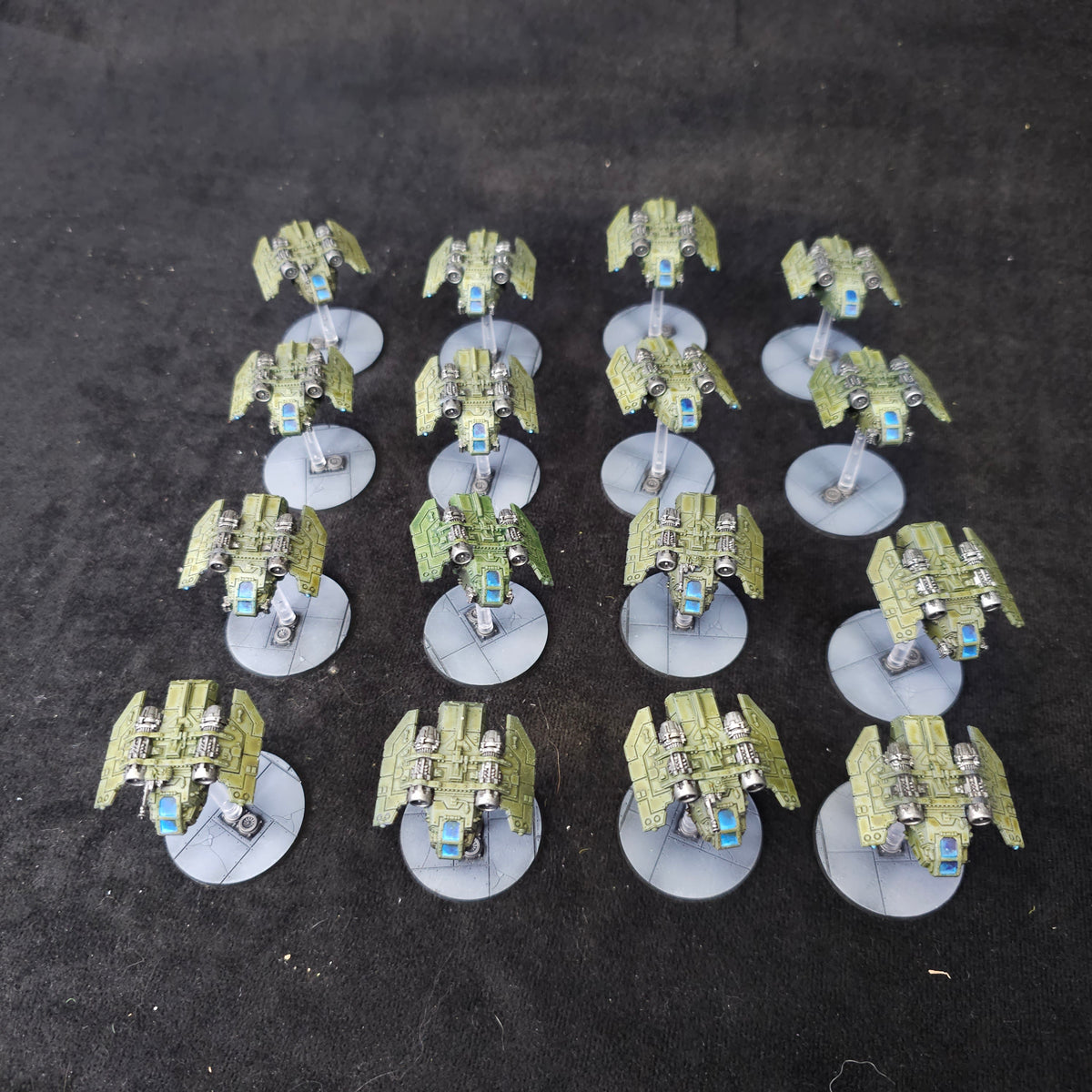 Painted Arvus Lighter Squadron - full lot overview