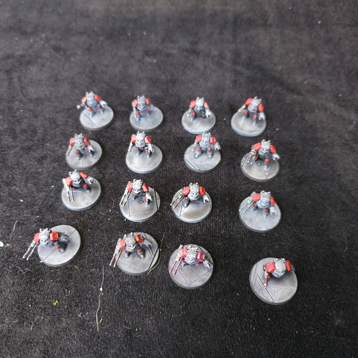 Painted Contemptor Dreadnoughts - full lot overview