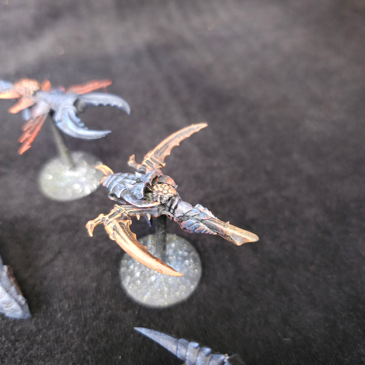 Blue and Brown Converted Tyranid Fleet - detail view 3