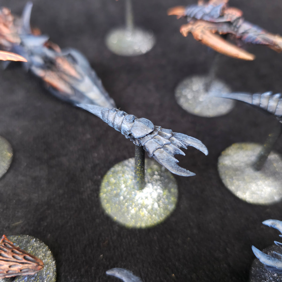 Blue and Brown Converted Tyranid Fleet - detail view 6