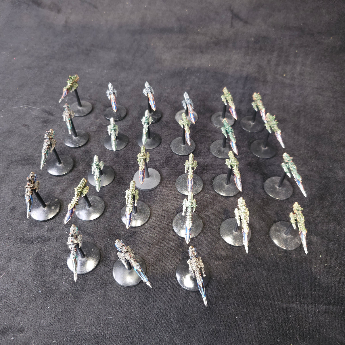 Painted Imperial Frigate Flotilla - full lot overview