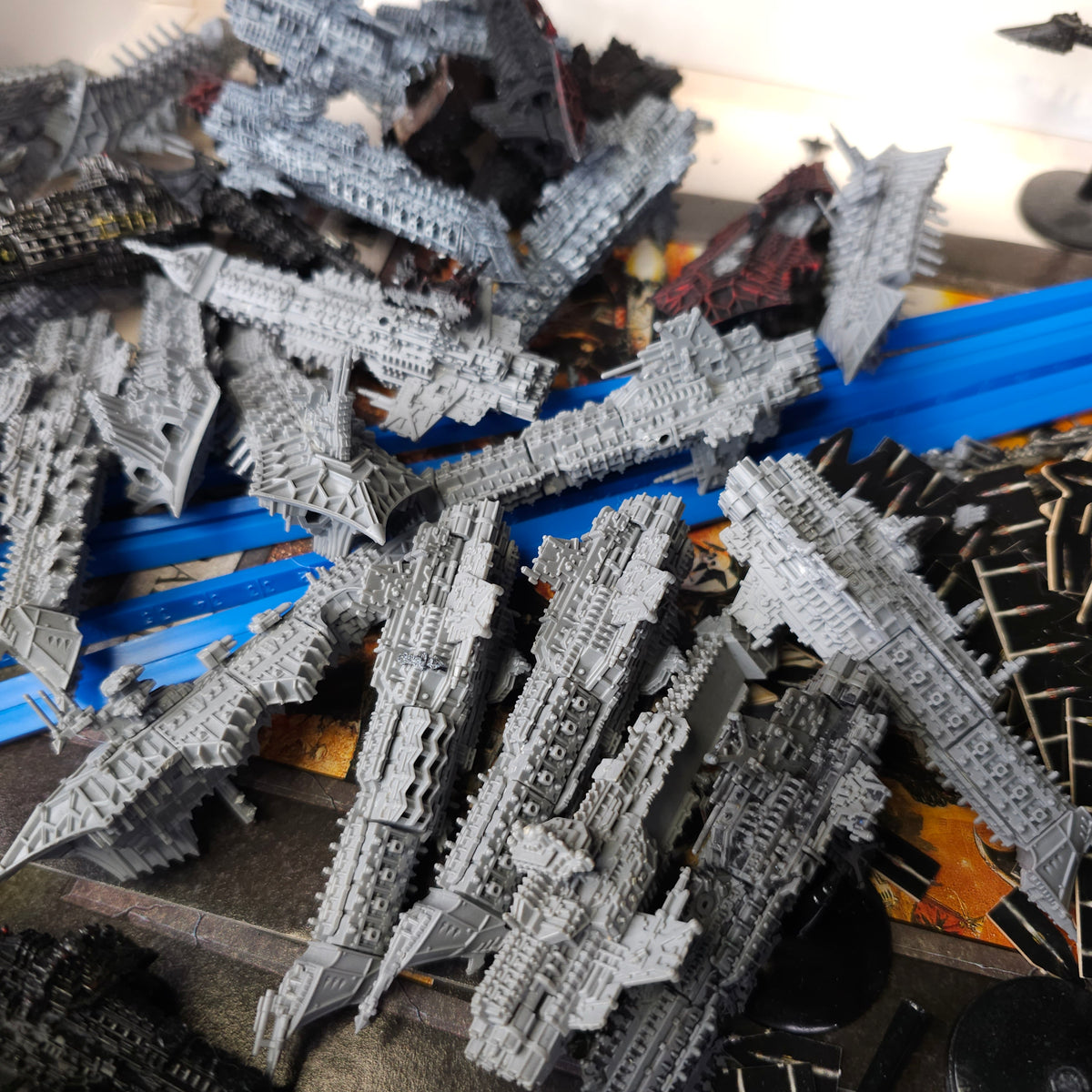 Mixed Imperial and Chaos Ship Collection - Unpainted - detail view 2