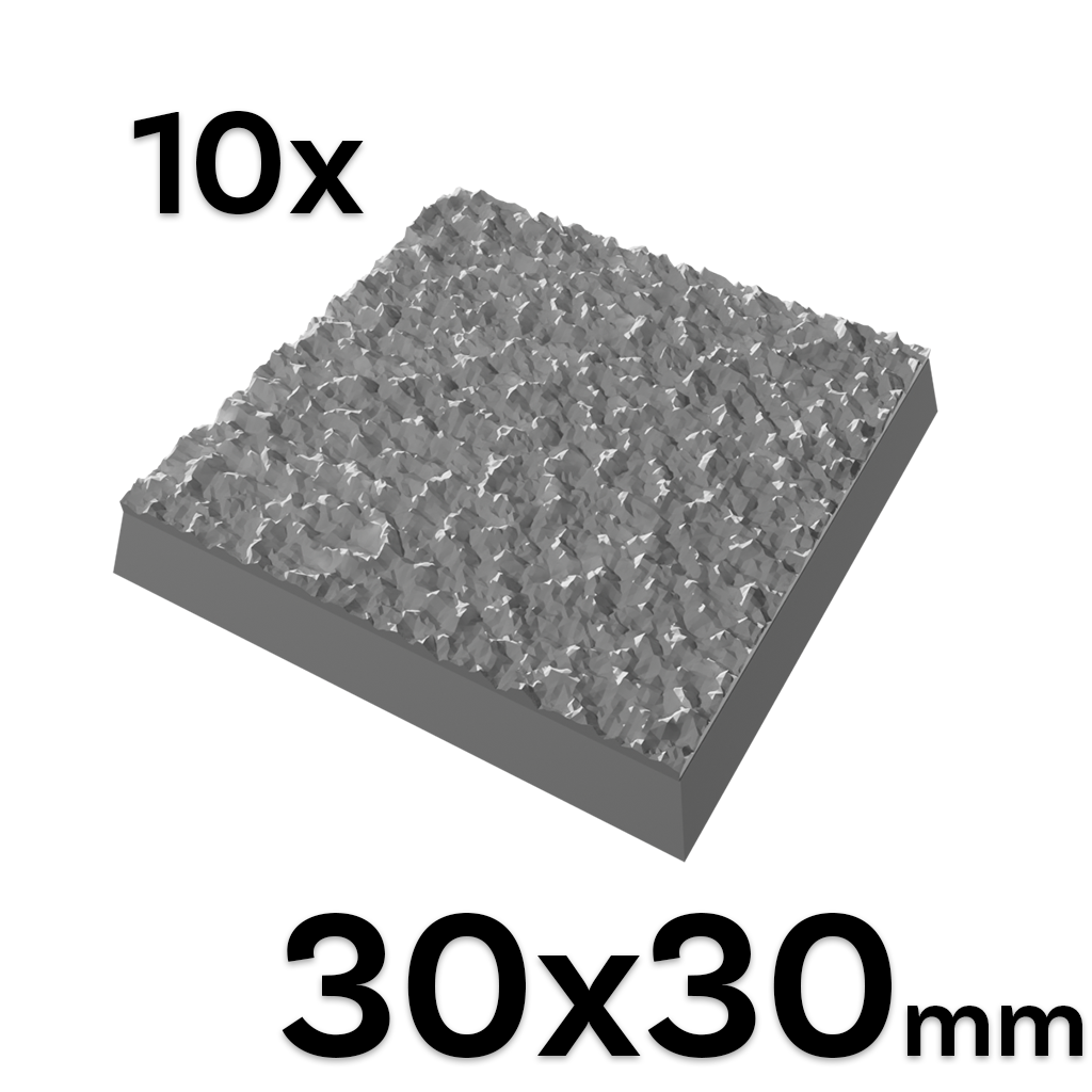 30mm Desert Square Bases (Set of 10)
