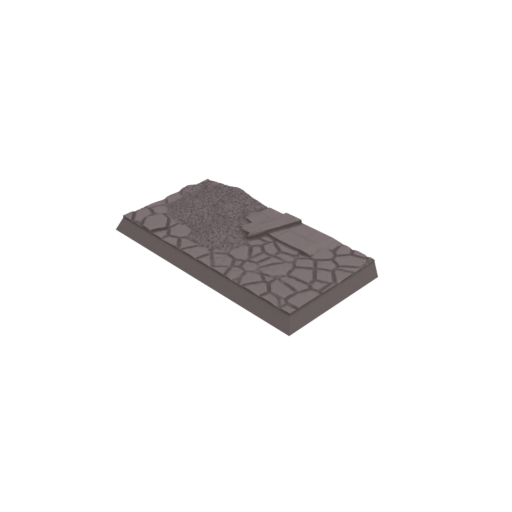 30x60mm Cobblestone Ruined Square Bases (Set of 5)
