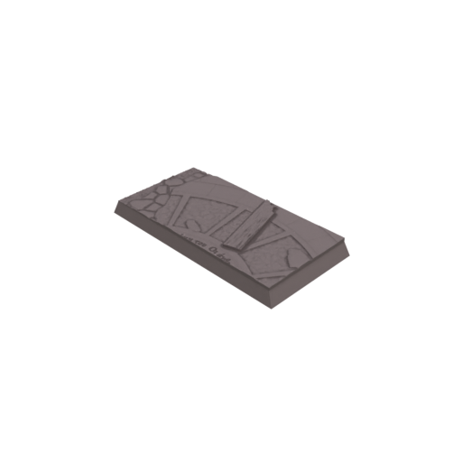 30x60mm Cobblestone Ruined Square Bases (Set of 5)