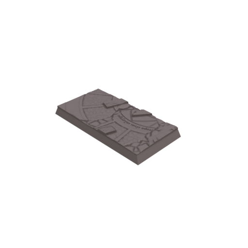 30x60mm Cobblestone Ruined Square Bases (Set of 5)