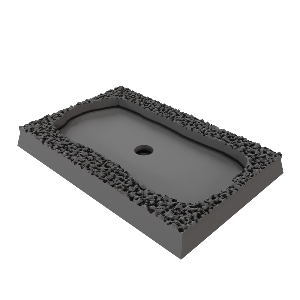 40x60mm square to 42x75mm oval Desert - Rank and Flank Base Adapters