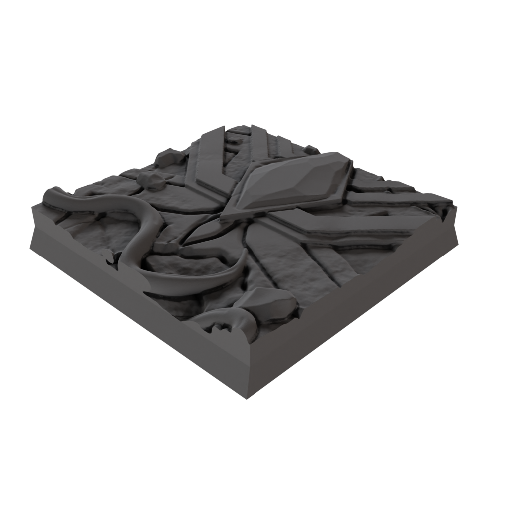 50mm Jungle Square Bases (Set of 5)