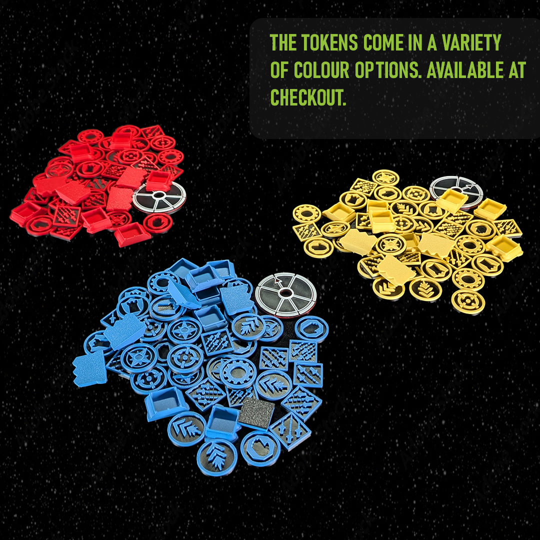 MiniWarGaming Space Combat Game - Tactical Token Bundle