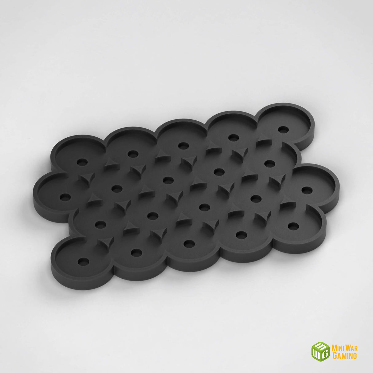 Round Movement Tray - 20 Models (25mm) with Optional Magnet Slots