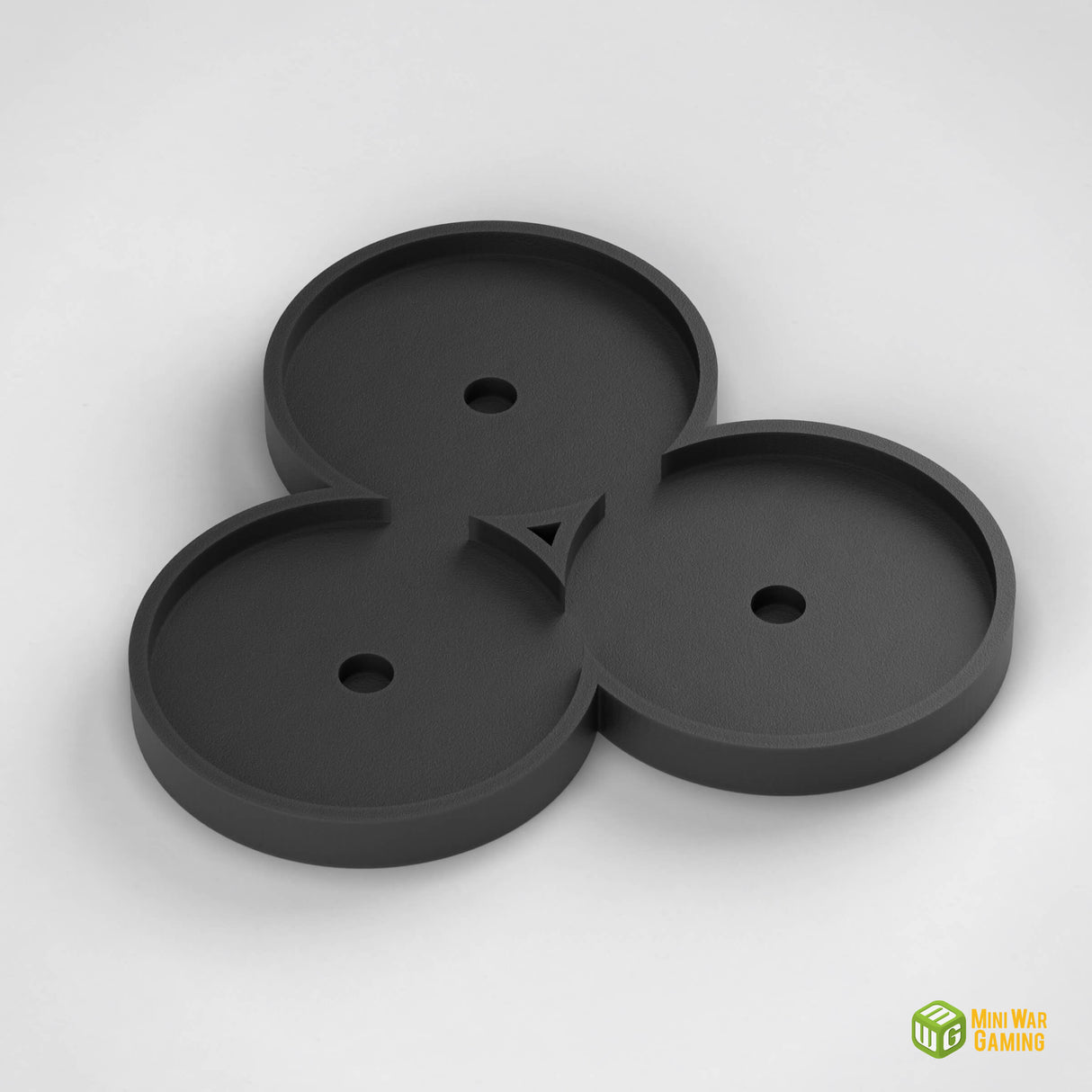 3x 40mm Round Movement Tray with Optional Magnet Slots