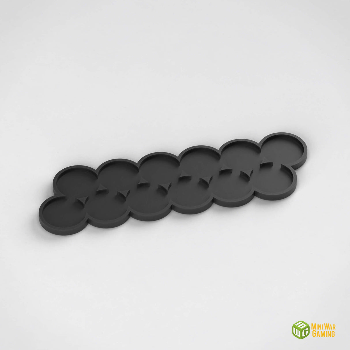 Round Movement Tray - 12x 25mm Bases - Optional Magnet Slots