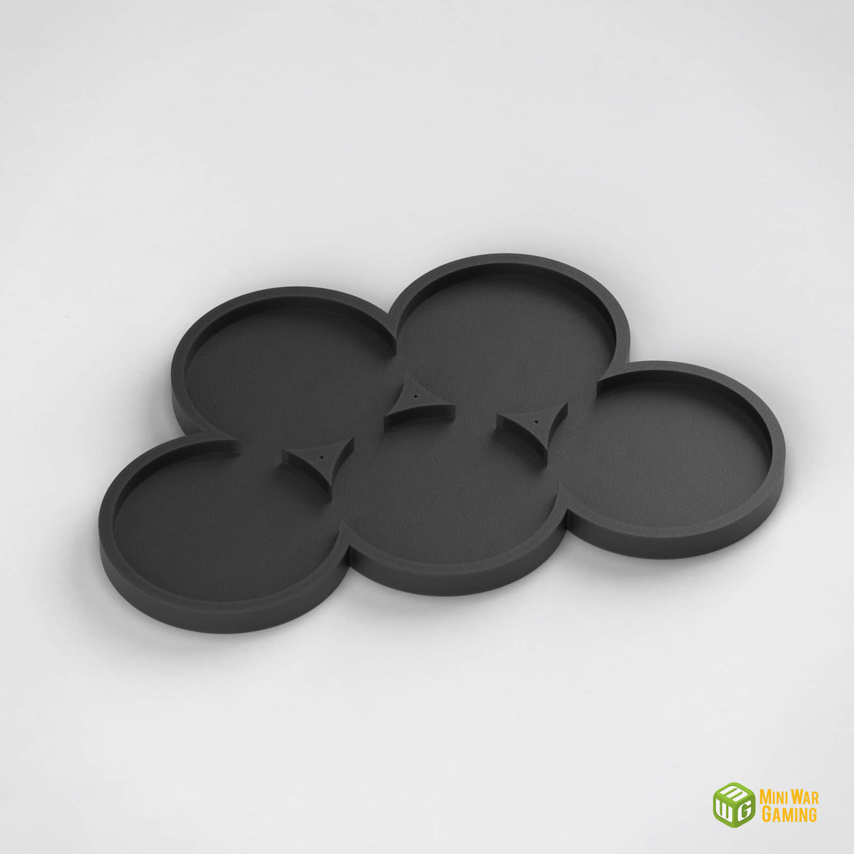 Round Movement Tray - 5x 32mm Bases with Optional Magnet Slots