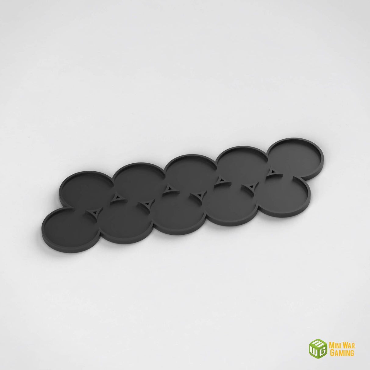 Round Movement Tray - 10x 40mm Bases with Optional Magnet Slots