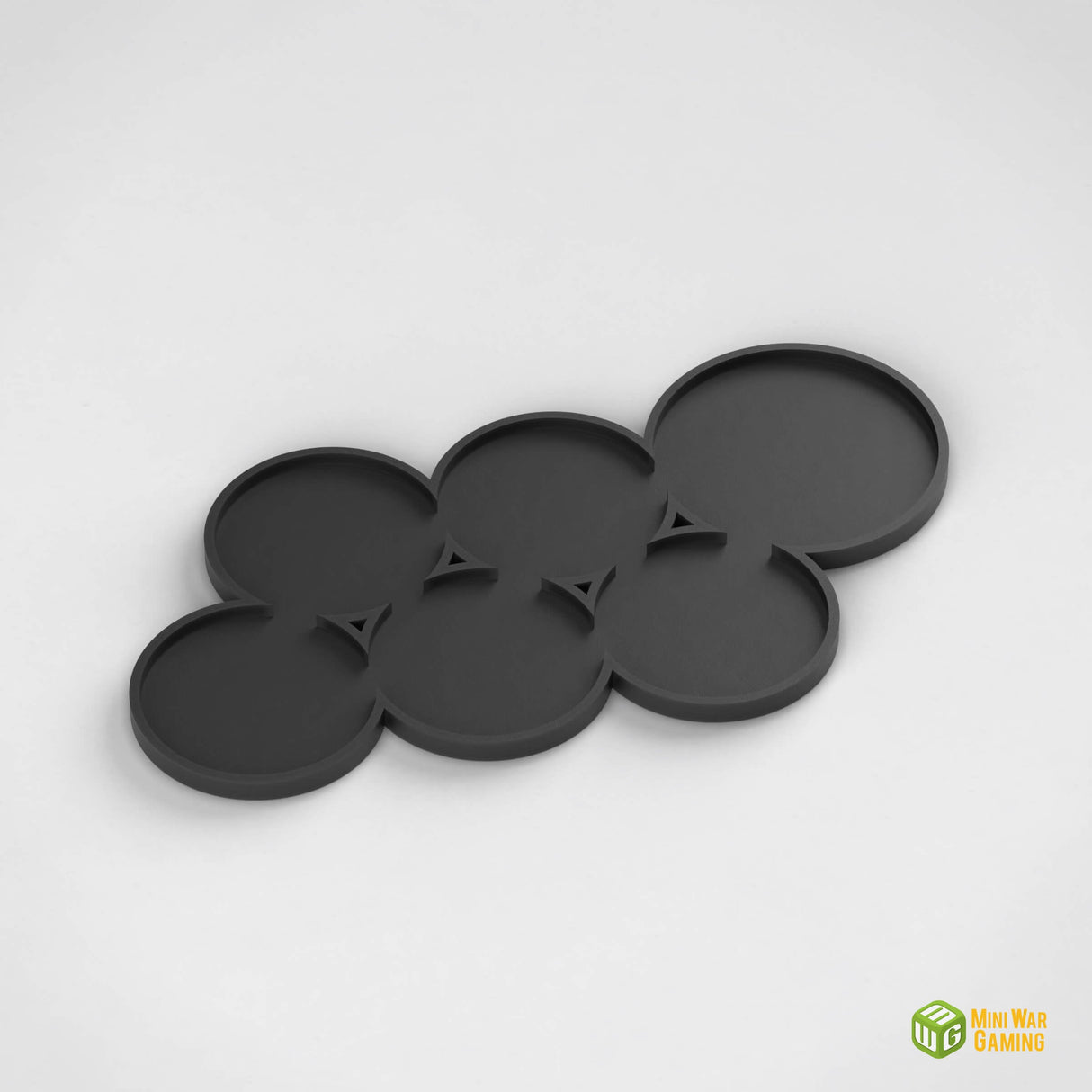 Round Movement Tray - 40mm - 5 Models + Leader Position
