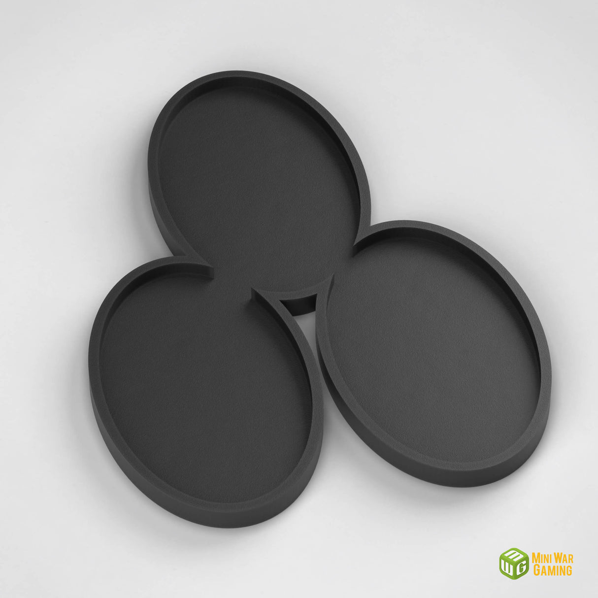 3x Oval Base Movement Tray (60x35mm) - Optional Magnet Slots
