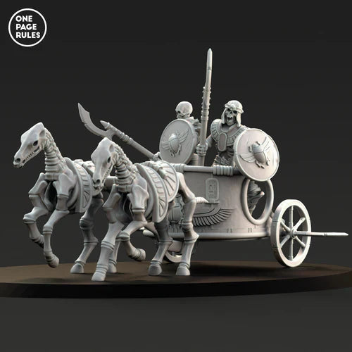 Mummified Skeleton on Spear Chariot
