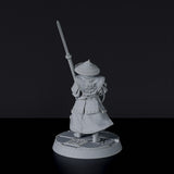 Fantasy miniatures of samurai warriors Ashigaru Spearmen - Bloodfields tabletop RPG game