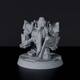 Miniature of dwarves Corrupted Warriors - Corrupted Dwarfs dedicated set for Bloodfields tabletop wargame