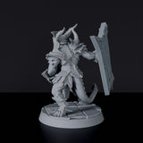 Dedicated set for Bloodfields Demonic Kingdom army - fantasy miniature of Demon Guards with shield and sword