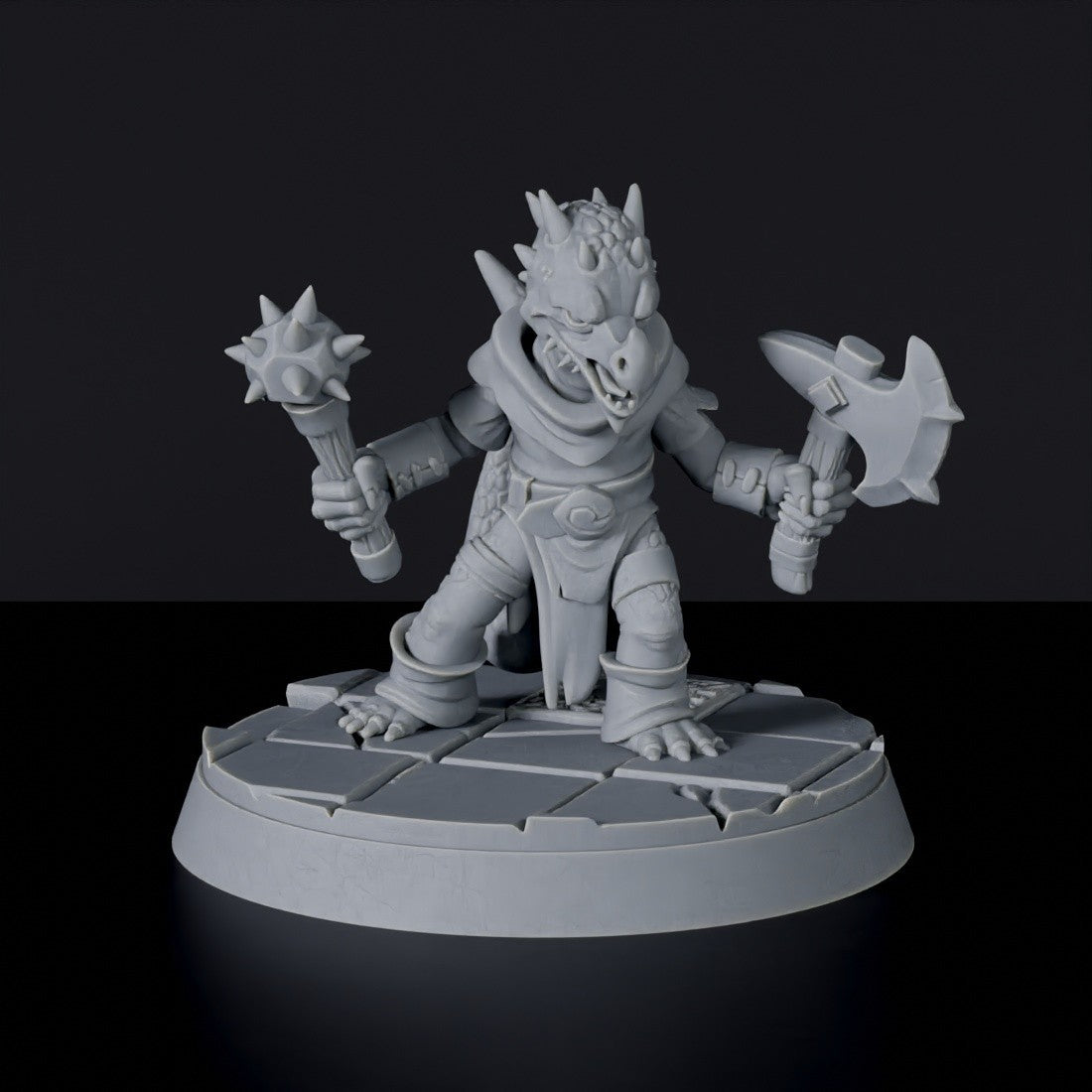 Miniature of dragonborns Dragonlings - Vile Dragonborn dedicated set for Bloodfields tabletop wargame