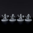 Fantasy miniatures of dragonborns Dragonlings with sword, axe and morningstar - dedicated set to Vile Dragonborn army