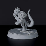 Dedicated set for Bloodfields Vile Dragonborn army - fantasy miniature of Dragonlings with sword, axe and morning star