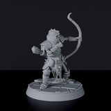 Fantasy miniature of undead fighter with bow Dominion Archers - dedicated set to army for Bloodfields