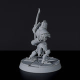 Fantasy miniature of undead warrior with bow Dominion Archers - dedicated set to army for Bloodfields