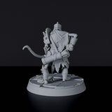 Miniature of skeleton fighter Dominion Archers with bow - Undead Dominion set for Bloodfields RPG wargame