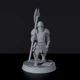 Miniature of knights Halabardiers with armor and halberd - Griffon Knights set for Bloodfields RPG wargame