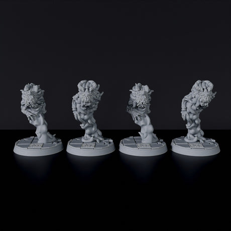 Fantasy miniatures of Horrid Spirits demons spirits warriors - Bloodfields tabletop RPG game