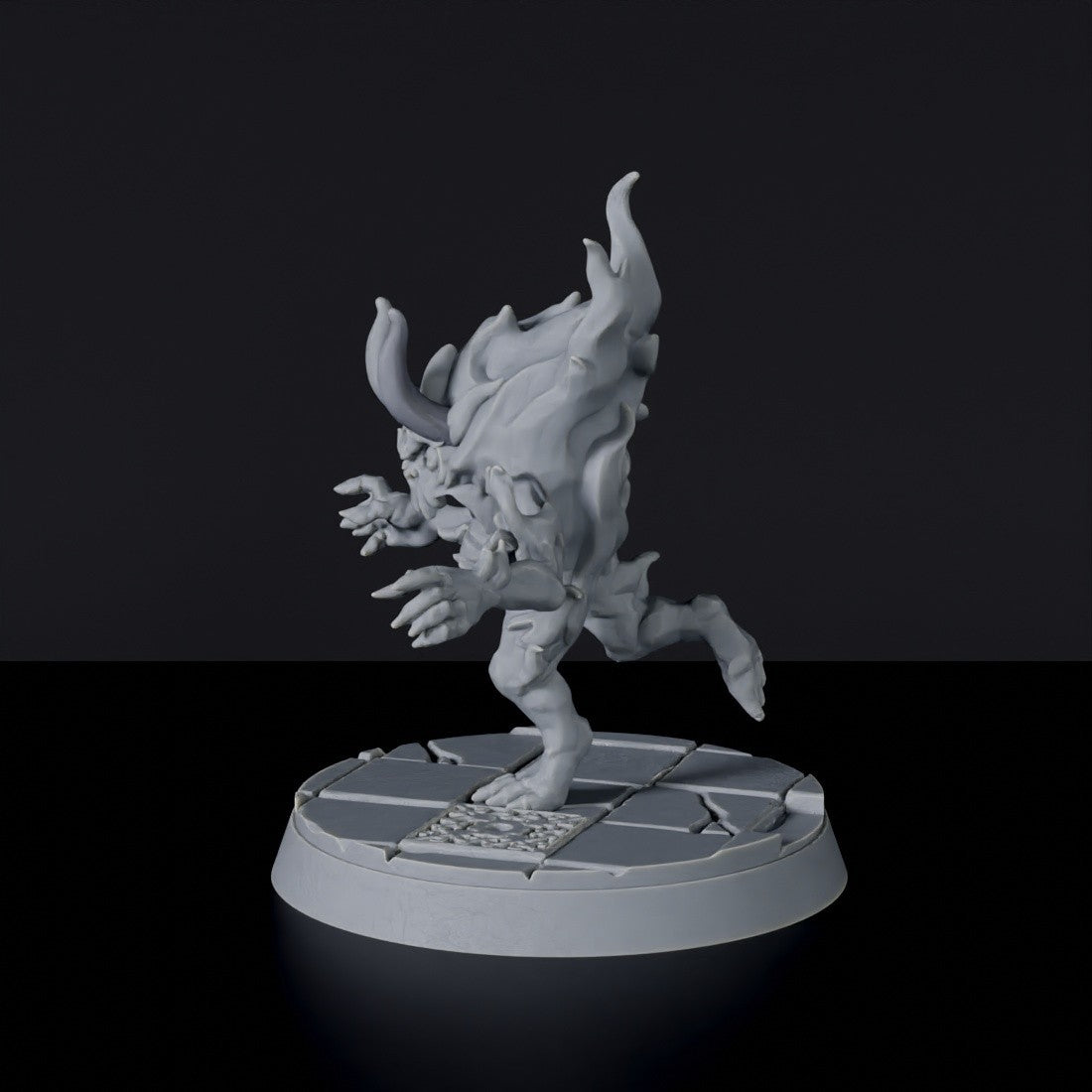 Dedicated set for Bloodfields Cult of flame army - fantasy miniature of four elementals Mara'Kar