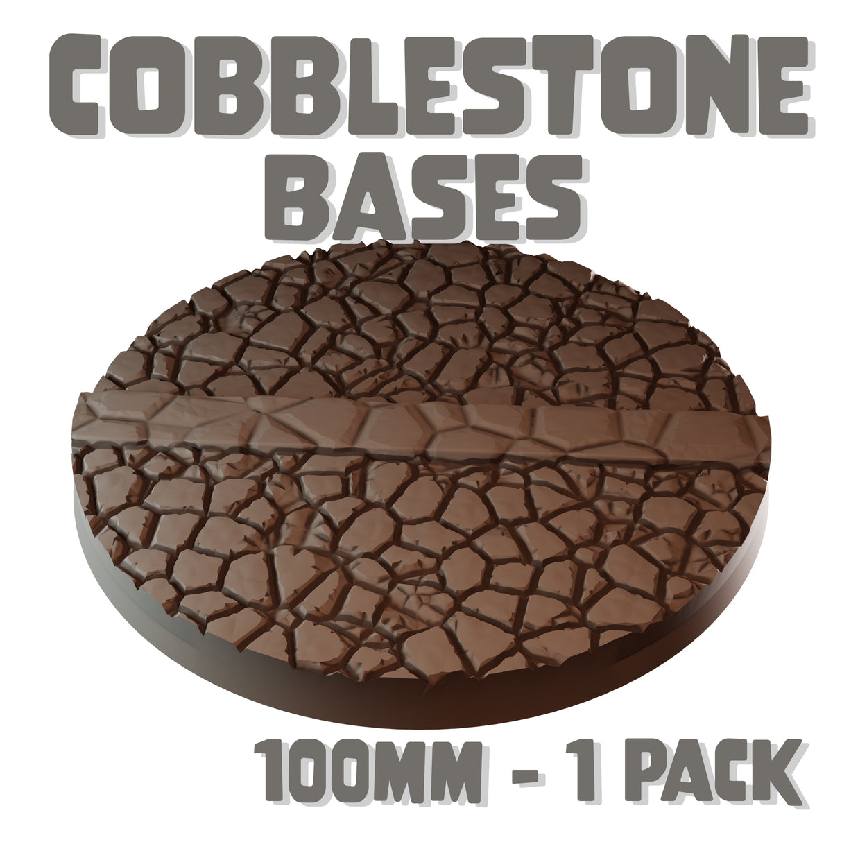 100mm Cobblestone Round Base (Set of 1)