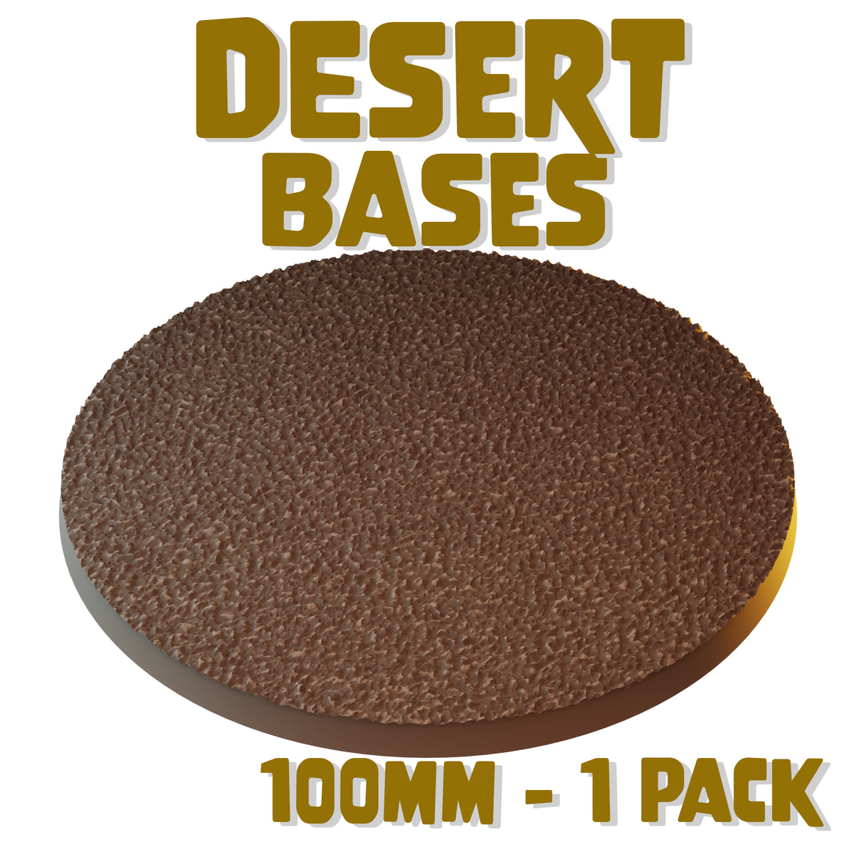 100mm Desert Round Base (Set of 1)