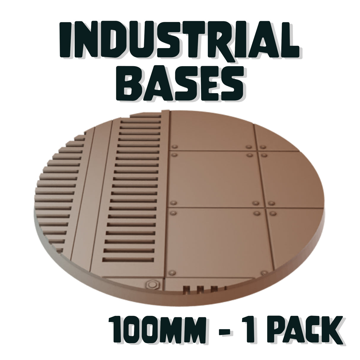 100mm Industrial Round Base (Set of 1)