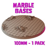 100mm Marble Round Base (Set of 1)