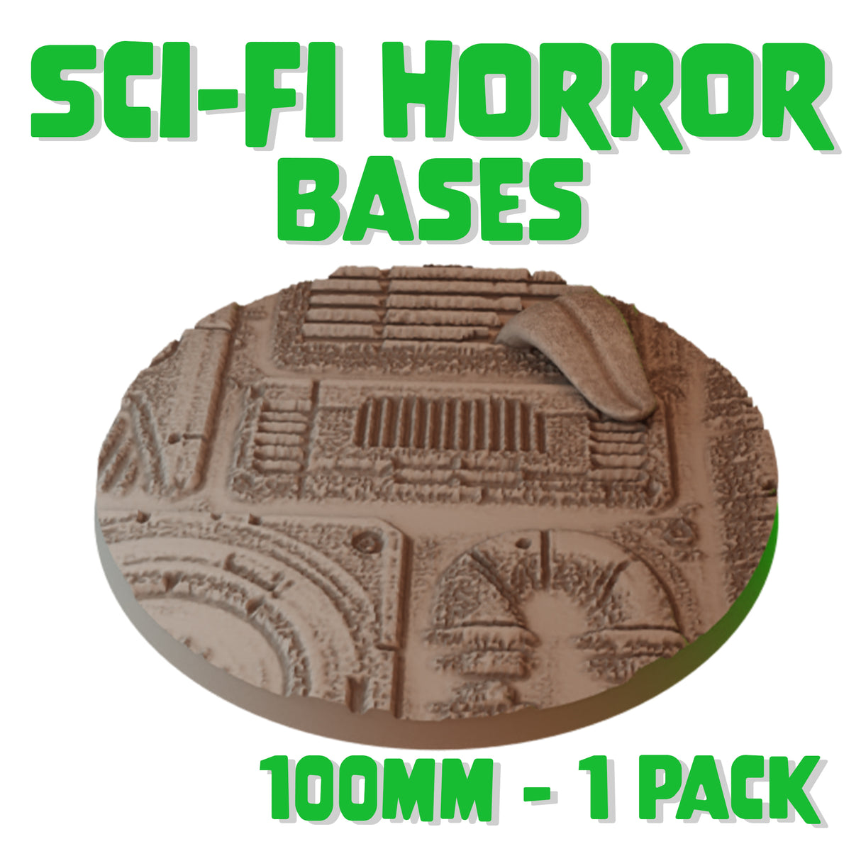 100mm Sci-fi Horror Round Base (Set of 1)