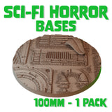 100mm Sci-fi Horror Round Base (Set of 1)